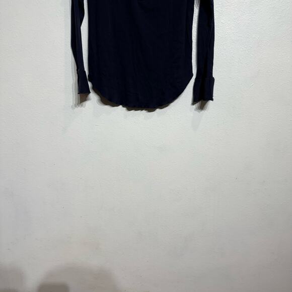 Chaser Navy Long Sleeve Henley Top Sz M NWT - Picture 4 of 12